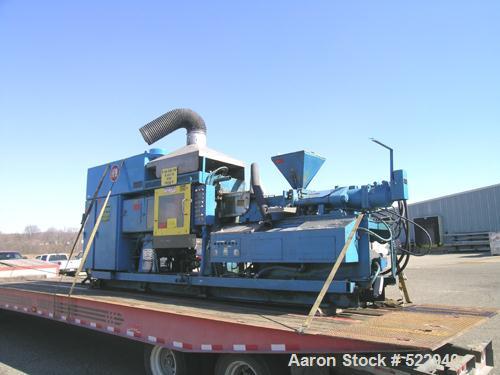 USED: HPM Corporation injection molding machine, model 220MK118.100-300 US ton clamping force. Minimum 4 ounce shot size. 36,000 psiinjection pressure. SPI robot interface. 1 or 2 mold blow outputs.1...