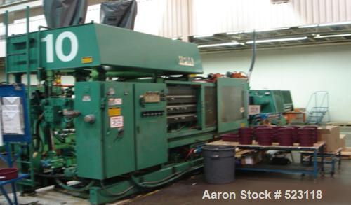 USED: HPM 500 ton injection molding machine, model 500-MKII-75-500.Overall platen 50" x 50", tie bar clearance 34" x 34", shot capacity75 oz, max/min daylight 50"/12", SCI controller. Year 1978.