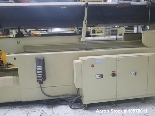 Used Husky Injection Molding Machine, Model Mdl#: QD2350 MMC RS235/235, MFG 2003. 2500 ton capacity, 1613 oz shot capacity. 120.00" x 120.00" platen size, 78.74" x 62.99" distance between bars. Mold ...