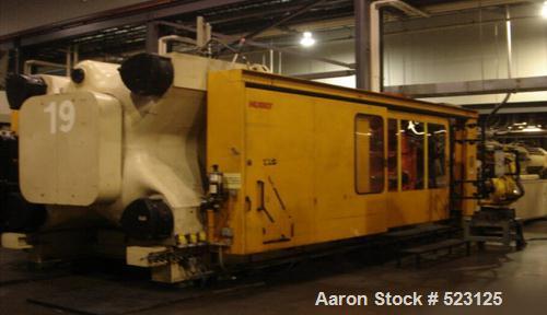 USED: Husky 3000 ton injection molding machine, model RS200-200.Overall platen 120" x 102.4", tie bar clearance 84.6" x 67", shotcapacity 885 oz, max/min daylight 70.9"/39.4", Siemens controller.Year...