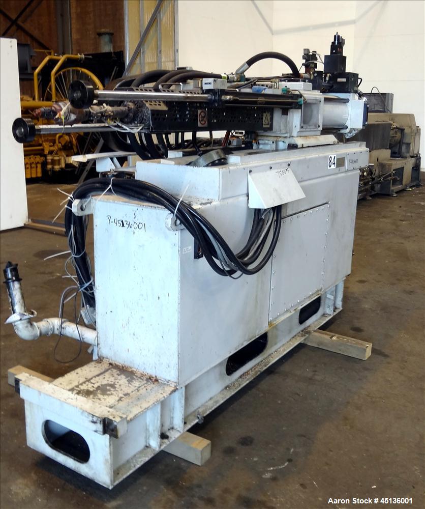 Used Husky 225 Ton Horizontal Injection Mold Machine, Model SX225 R/S 50/50, Serial #11188, Year 1994. Distance Between Tie Bars: 620mm x 620mm. Clamp Stroke  Maximum: 475mm. Mold Shut height: 200 to...