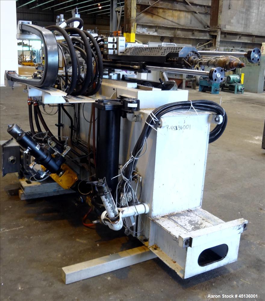 Used Husky 225 Ton Horizontal Injection Mold Machine, Model SX225 R/S 50/50, Serial #11188, Year 1994. Distance Between Tie Bars: 620mm x 620mm. Clamp Stroke  Maximum: 475mm. Mold Shut height: 200 to...