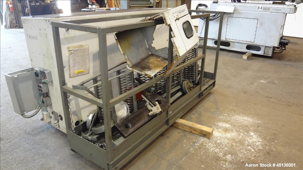 Used Husky 225 Ton Horizontal Injection Mold Machine, Model SX225 R/S 50/50, Serial #11188, Year 1994. Distance Between Tie Bars: 620mm x 620mm. Clamp Stroke  Maximum: 475mm. Mold Shut height: 200 to...