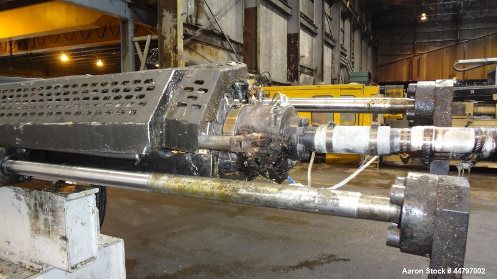 Used Husky Horizontal Injection Mold Machine, 300 Tons, Model SX300 RS60/50. Platen Size: 40.79" x 40.79". Distance Between 4.5" Tie Bars: 28.35" x 28.35". Clamp Stroke: 25.59". Shut Height Minimum/M...