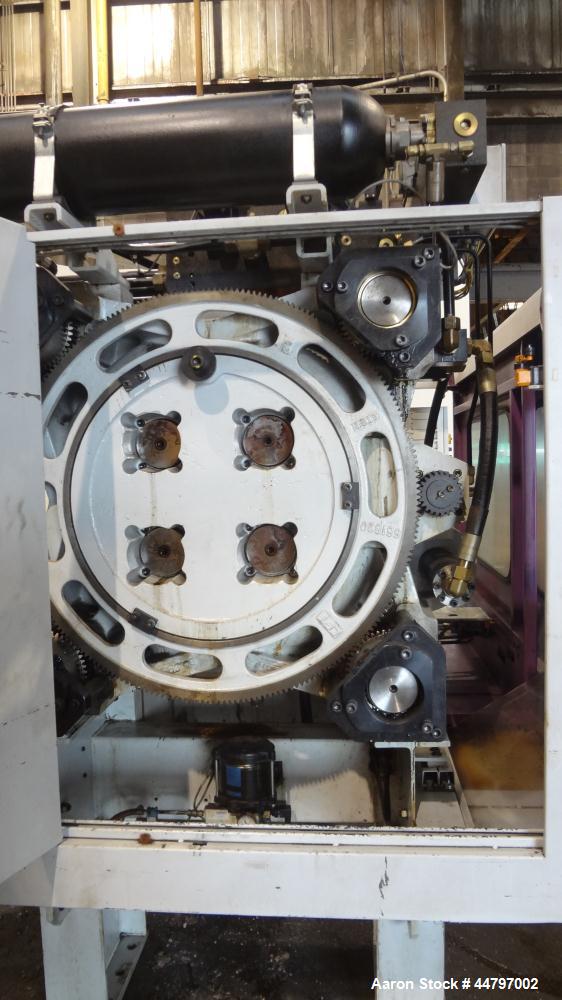Used Husky Horizontal Injection Mold Machine, 300 Tons, Model SX300 RS60/50. Platen Size: 40.79" x 40.79". Distance Between 4.5" Tie Bars: 28.35" x 28.35". Clamp Stroke: 25.59". Shut Height Minimum/M...