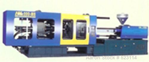 USED: Hwanda plastic injection molding machine, model HMD88-M6. 880 kn, 99 ton, 121 gram shot weight, 320 mm opening stroke, 4.42 meters long x 1.07 meters wide x 1.72 meters high.