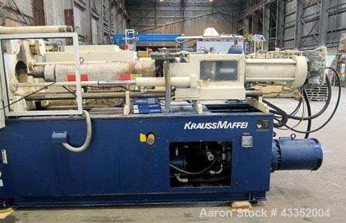 Used Krauss Maffei Horizontal Injection Molder, 250 Tons, Model 250-1200 B2