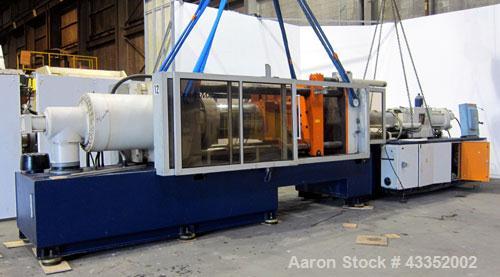 Used Krauss Maffei Horizontal Injection Molder, 500 Tons, Model 500-3000 B2