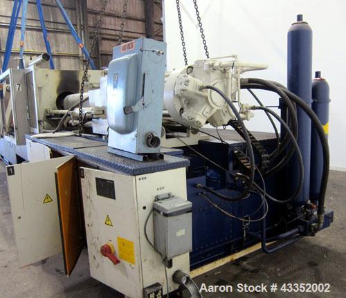 Used Krauss Maffei Horizontal Injection Molder, 500 Tons, Model 500-3000 B2