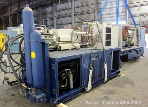 Used Krauss Maffei Horizontal Injection Molder, 500 Tons, Model 500-3000 B2