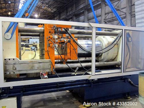 Used Krauss Maffei Horizontal Injection Molder, 500 Tons, Model 500-3000 B2