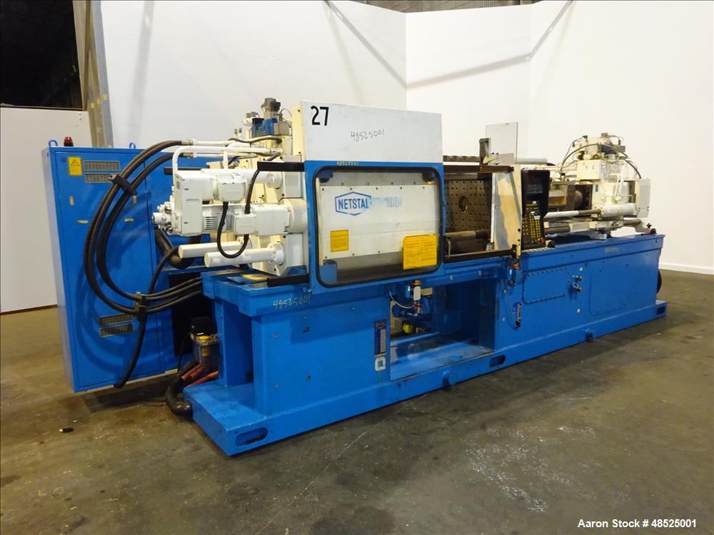 Used Nestal Horizontal Injection Mold Machine, Model HP1000/445
