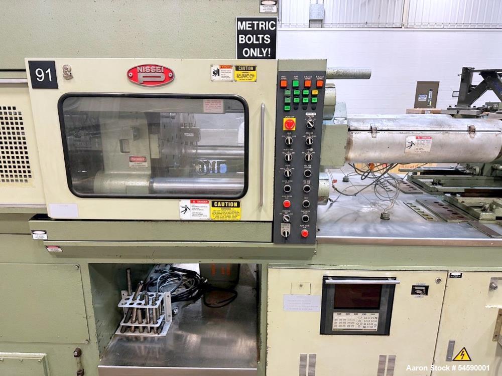 Used 1996 Nissei DC200-25ASE 220-Ton Two-Shot Injection Molding Machine with Yushin Servo Robot