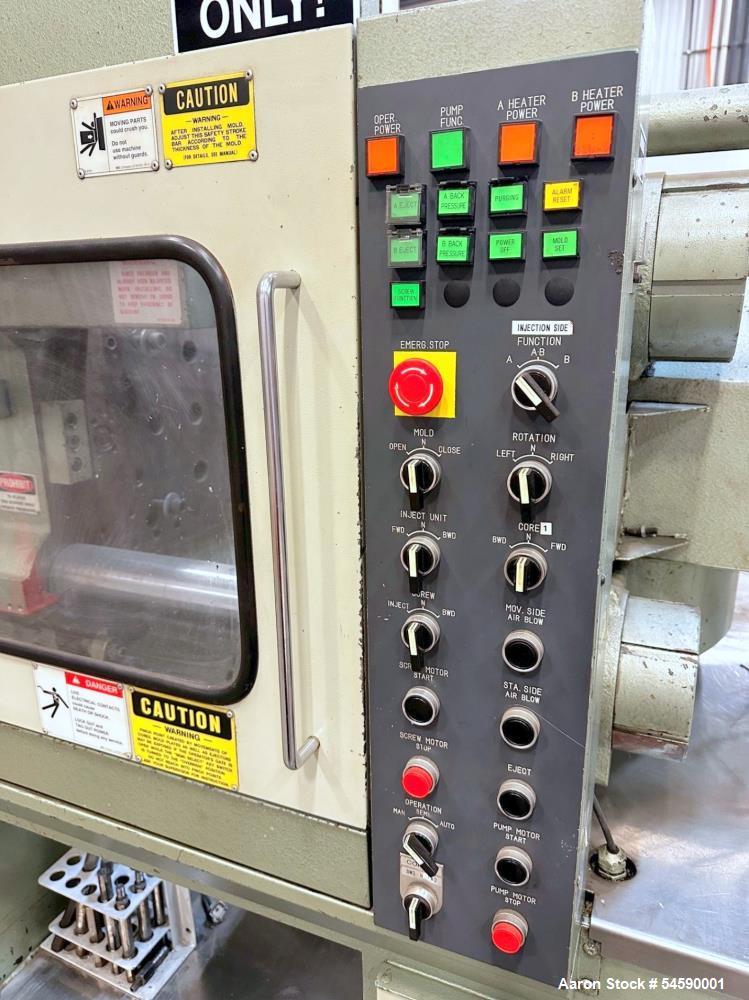 Used 1996 Nissei DC200-25ASE 220-Ton Two-Shot Injection Molding Machine with Yushin Servo Robot