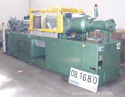 USED: Nissei horizontal injection molding machine, model FS-150/355. 150 ton clamping force. Platens 26-3/4" wide x 23-1/2" tall. 3" diameter tie bars, distance between 14-1/2" wide x 18" tall. Max d...