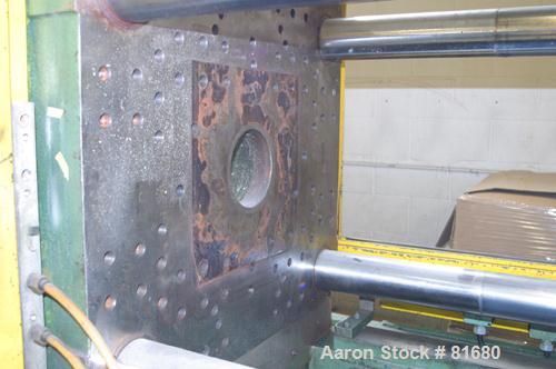USED: Nissei horizontal injection molding machine, model FS-150/355. 150 ton clamping force. Platens 26-3/4" wide x 23-1/2" tall. 3" diameter tie bars, distance between 14-1/2" wide x 18" tall. Max d...