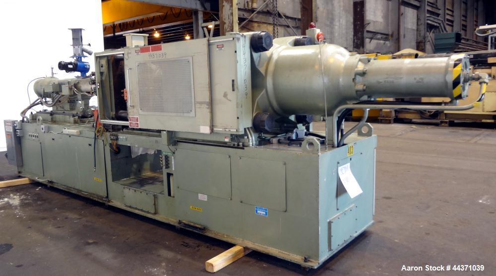 Used Nissei Hydraulic Injection Mold Machine, Approximate 286 Ton, Model FS260S71ASE. Hydraulic Clamp, Shot Size 29.8 Oz., Screw Size 71mm ("C"), Tie Bar Spacing 24" x 24", Platen Size 35-1/2" x 35-1...
