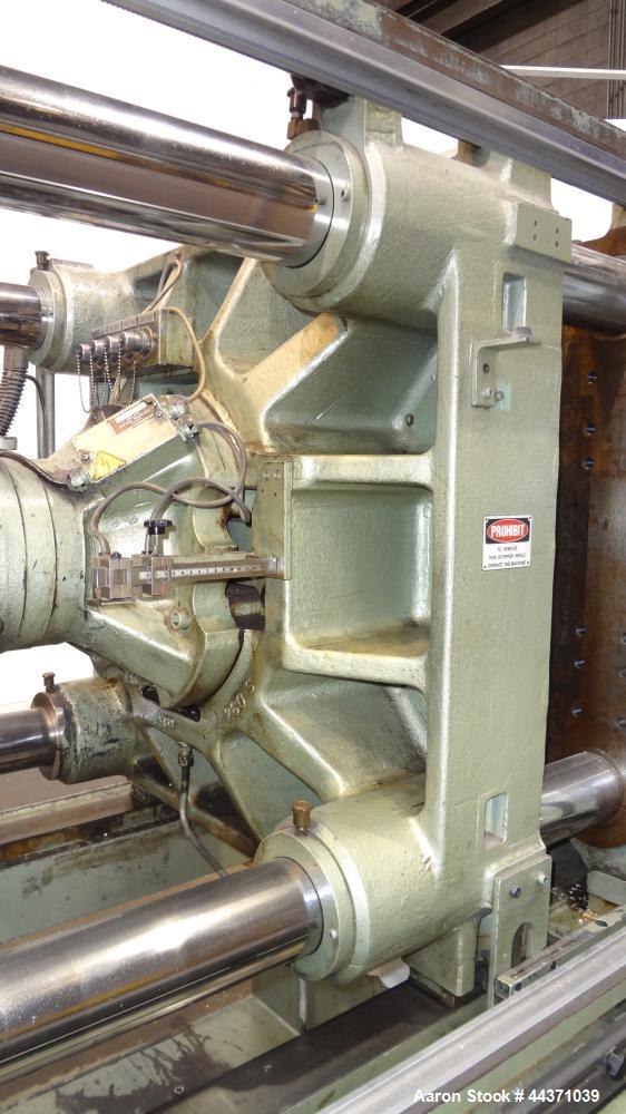 Used Nissei Hydraulic Injection Mold Machine, Approximate 286 Ton, Model FS260S71ASE. Hydraulic Clamp, Shot Size 29.8 Oz., Screw Size 71mm ("C"), Tie Bar Spacing 24" x 24", Platen Size 35-1/2" x 35-1...