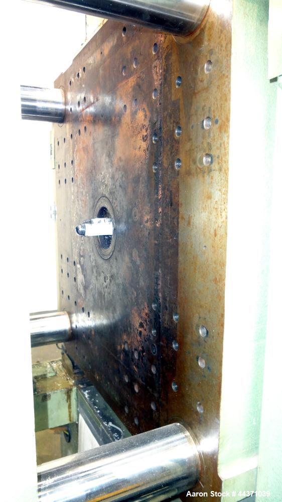 Used Nissei Hydraulic Injection Mold Machine, Approximate 286 Ton, Model FS260S71ASE. Hydraulic Clamp, Shot Size 29.8 Oz., Screw Size 71mm ("C"), Tie Bar Spacing 24" x 24", Platen Size 35-1/2" x 35-1...