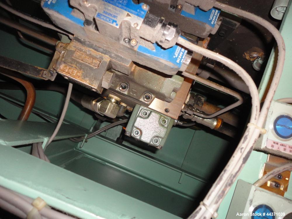 Used Nissei Hydraulic Injection Mold Machine, Approximate 286 Ton, Model FS260S71ASE. Hydraulic Clamp, Shot Size 29.8 Oz., Screw Size 71mm ("C"), Tie Bar Spacing 24" x 24", Platen Size 35-1/2" x 35-1...