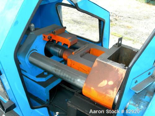 USED: Pilot Industries 16 ton hydraulic injection molding machine, model PTD-016-PCM. Approx mold size 6" x 8". (2) 2-1/2" diameter tie bars, approx 1" diameter screw. Used 7457 hours.