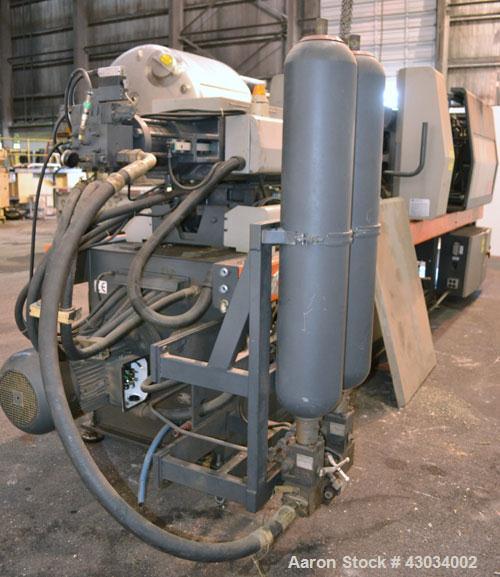 Used Sandretto Series Otto Advantage 175 Ton Toggle Horizontal Injection Mold Machine, Model 430/175. Approximate 3-3/4" diameter tie bars, 20-1/4" x 20-1/4" distance between bars, 30" x 30" platen s...