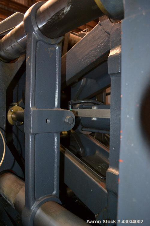 Used Sandretto Series Otto Advantage 175 Ton Toggle Horizontal Injection Mold Machine, Model 430/175. Approximate 3-3/4" diameter tie bars, 20-1/4" x 20-1/4" distance between bars, 30" x 30" platen s...