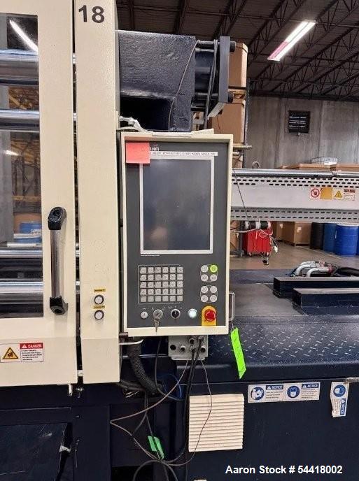 Used Woojin TH500S 496 Ton Injection Molding Machine (2017) with Keba Controls & Core Pull for Heavy-Duty Production