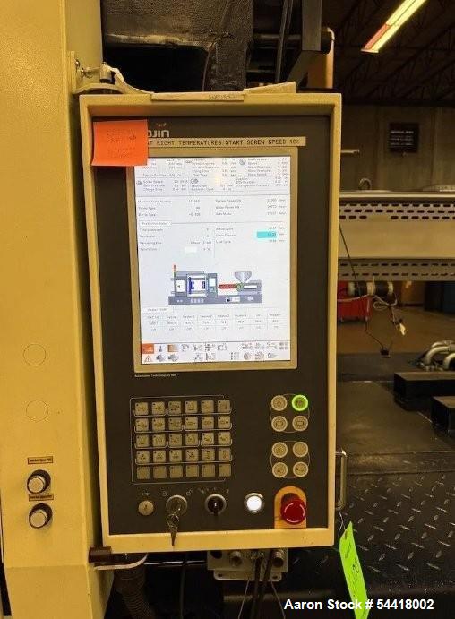 Used Woojin TH500S 496 Ton Injection Molding Machine (2017) with Keba Controls & Core Pull for Heavy-Duty Production