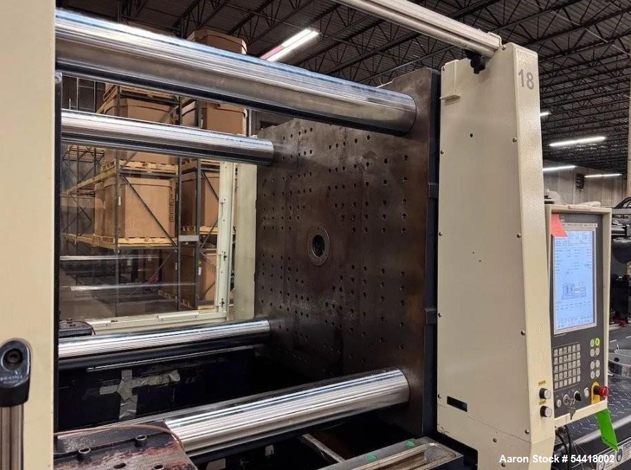 Used Woojin TH500S 496 Ton Injection Molding Machine (2017) with Keba Controls & Core Pull for Heavy-Duty Production