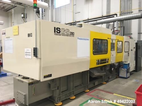 Used- Toshiba 390 Ton Ton Wide Platen Injection Molding Machine