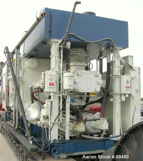 USED: Van Dorn 1000 ton hydraulic injection molding machine, model 1000H-RS-165FXLP. Platen size approximately 65" x 65". Distance between 8" diameter tie bars approximately 52" left to right x 44" t...