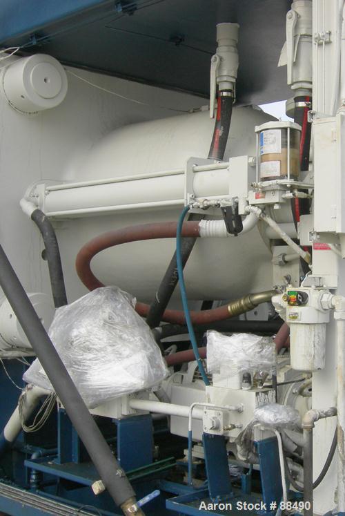 USED: Van Dorn 1000 ton hydraulic injection molding machine, model 1000H-RS-165FXLP. Platen size approximately 65" x 65". Distance between 8" diameter tie bars approximately 52" left to right x 44" t...
