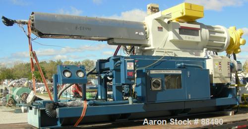 USED: Van Dorn 1000 ton hydraulic injection molding machine, model 1000H-RS-165FXLP. Platen size approximately 65" x 65". Distance between 8" diameter tie bars approximately 52" left to right x 44" t...