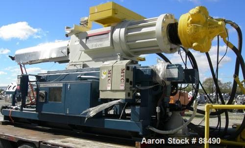 USED: Van Dorn 1000 ton hydraulic injection molding machine, model 1000H-RS-165FXLP. Platen size approximately 65" x 65". Distance between 8" diameter tie bars approximately 52" left to right x 44" t...