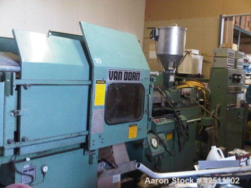 Used-Van Dorn Hydraulic Toggle Clamp Reciprocating Screw Plastic Injection Molding Machine. 150 ton, 8 oz, model 150-RS-8F. ...
