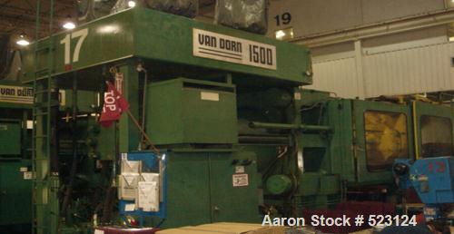 USED: Van Dorn 1500 ton injection molding machine, model 1500H-RS-260F-CV. Overall platen 76" x 76", tie bar clearance 52" x 52", shotcapacity 260 oz, max/min daylight 86"/26" with spacers, CRT Pathf...