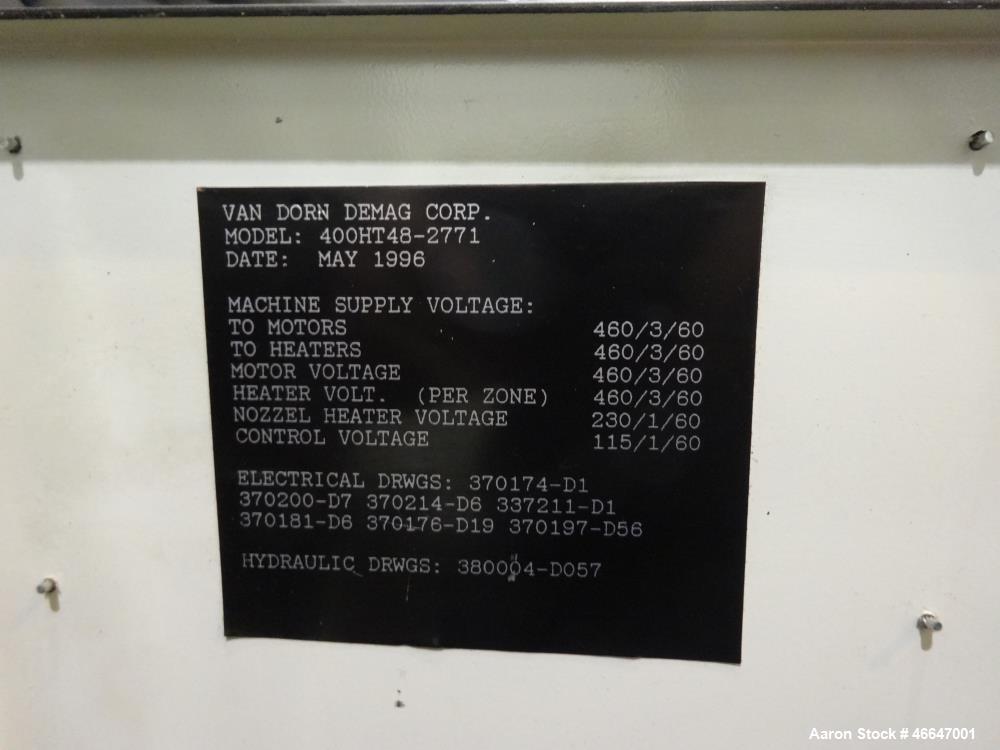 Used Van Dorn HT Toggle Clamp Horizontal Injection Mold Machine, 300 Ton, Model