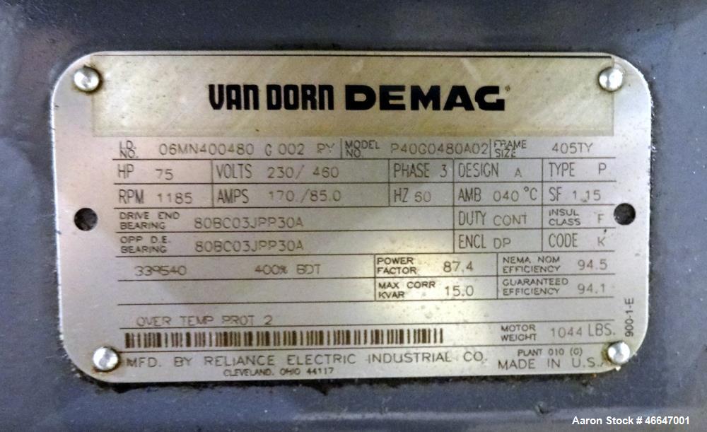 Used Van Dorn HT Toggle Clamp Horizontal Injection Mold Machine, 300 Ton, Model