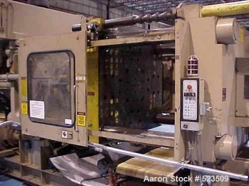 USED: 700 Ton, 80 ounce, Van Dorn injection molding machine, model 700HRS-80F-LP. New 1989. Wide platen. Platen size 62" x 53.50". Distance between tie bars 45" x 36.50". Clamp stroke 44". Maximum op...