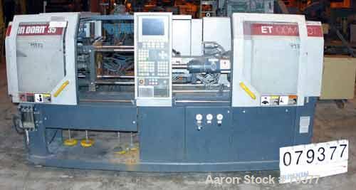 USED: Van Dorn injection molding machine, model ERGOrech Compact.35 ton clamping pressure, platen size 16-1/2" wide x 16-1/2" high.Distance between 1-3/4" tie bars 11" left to right, 11" top to botto...