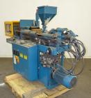 Used Boy Machines 22 S Dipronic Horizontal Injection Molder, 22 Tons, Model 220-52. Approximate 1.12 oz. shot size. Maximum platen daylight 15.75