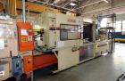 Used Cincinnati Milacron Vista Horizontal Injection Molder, 300 Ton, Model 300-21. Clamp force approximate 300 tons, approximate maximum daylight 48