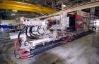 Used Cincinnati Milacron Horizontal Injection Molder, 700 Ton, Model 700-32 W/P. Clamp force approximate 700 tons, approximate maximum daylight 70
