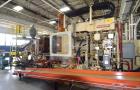 Used Cincinnati Milacron Horizontal Injection Molder, 375 Ton, Model H375-32 E/P-E/D. Clamp force approximate 375 tons, approximate maximum daylight 39.50