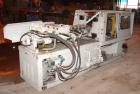 USED:Itairy Machinery toggle injection molding machine, modelUM-120 I III. 120 ton clamping pressure. Platen size approx 23-1/2