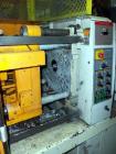 Used Kawaguchi Injection Molding Machine, Model KM50B2. 50 Ton clamping force. Space between tie bars 310 mm x 310mm. Platen size 450 mm x 445mm, 150 mm minimum mold height, 300 mm maximum mold heigh...