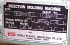 USED: Nissei horizontal injection molding machine, model FS-150/355. 150 ton clamping force. Platens 26-3/4