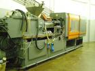 Used Sandretto Injection Molding Machine, Series Sette 350 T Series 7. Pressure on clamp 15 tons. Complete with a control panel.