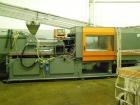 Used Sandretto Injection Molding Machine, Series Sette 350 T Series 7. Pressure on clamp 15 tons. Complete with a control panel.